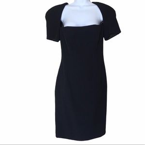 Victor Costa Vintage Black Bow Dress